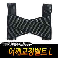 어깨교정벨트 L 일자어깨 등어깨벨트 탄력밴드 등보호 똑바른자세