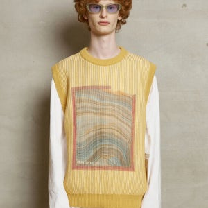 어널로이드 ■B1a4 공찬 착용■ Stratum Knit Vest / Yellow