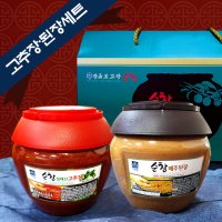 기픈샘 순창 매실고추장 된장 세트 4kg 1box