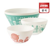 코렐 파이렉스 유리 믹싱볼 빈티지볼 용기 3p세트