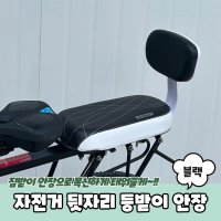 자전거 뒷자리 등받이 안장