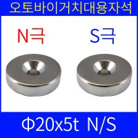 ND원형자석 N극 S극 오토바이거치대 자석