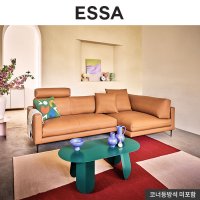 [ESSA] [에싸] 리아드 3.5인 반카우치형 슈렁큰텐더 소가죽 소파