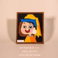 우주고양이 중국호환 반고흐 세계명화 모나리자 MOC 성인