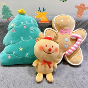 트리 곰 진저브레드 맨 인형 쿠션 크리스마스 선물 장식소품