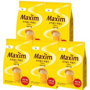 맥심 자판기용 커피믹스 동서/ 맥심 모카골드 마일드 1kg X 5개