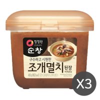 청정원 순창 조개멸치 찌개 된장 양념 450g x 12입