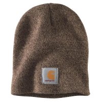 칼하트숏비니 Carhartt A205 Acrylic Beanie Cap dark sandstone p17