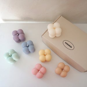 개업선물 퇴사선물 답례품 미니 큐브 캔들 10개 세트, 엠마스튜디오