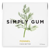 Simply Gum Fennel Chewing Gum 심플리껌 펜넬 츄잉 껌 15개입 6팩