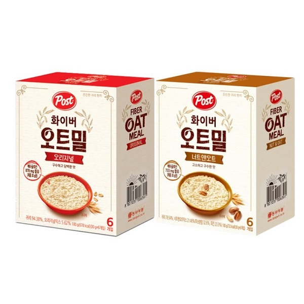 포스트 화이버 오트밀 180g 3개