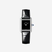 까르띠에 탱크 머스트 워치 스몰 쿼츠 스틸 앨리게이터 스킨 Cartier Tank Must Watch Small Q