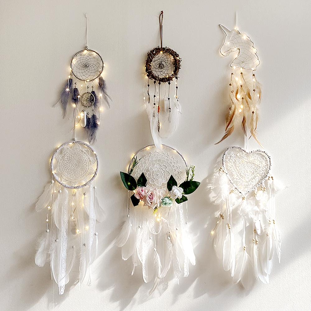 나스카피 감성 캠핑차박 LED전구 드림캐처