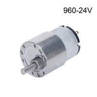 6V 12V 24V 고 토크 전기 마이크로 속도 감소 기어드 모터 7RPM 편심 출력 샤프트 960RPM JGB37-520