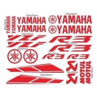 반사 오토바이 Yamaha Yzf 스티커 R1 R3 R6 로고 스폰서 데칼 탱크 스티커