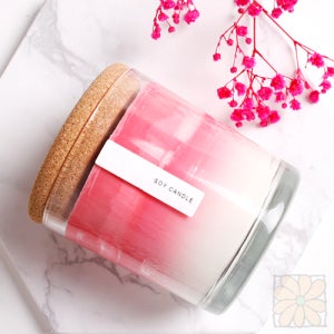 캔들스티커 □40x10 소이캔들(유포지)