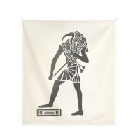 모노기와 이집트벽화상형문자픽토그라피-독수리신 가리개커튼
