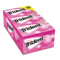 트라이던트 Trident 풍선껌 무설탕 껌 14개 15팩 x 2 420스틱