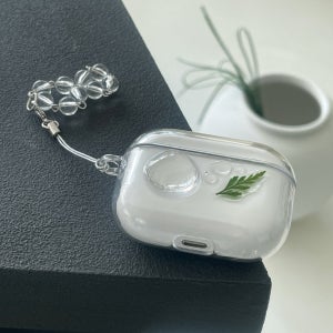 leaf&water; drop 레진 에어팟 버즈 케이스, ellebelle(엘르벨)
