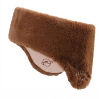 reversible faux fur earmuffscamel