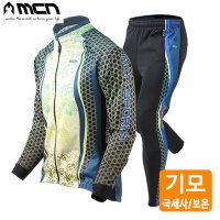 엠씨엔 MCN 허니콤 방풍기모 자전거의류세트 자켓 바지