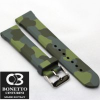 BONETTO 306 보네또 러버스트랩 이탈리아산 - 카모그린 시계줄 러버밴드 리치워치