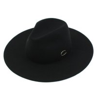 [유니버셜 케미스트리]Gold Bubble Wool Black Fedora 울페도라