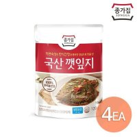 청정원 종가집 국산 깻잎지 120g x 4개