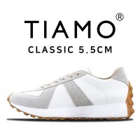 [TIAMO] 클래식 화이트 5.5CM - 키높이 스니커즈