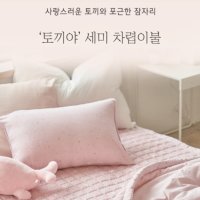 인휴 토끼야 차렵이불 패드 베개세트 싱글