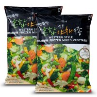 냉동 9종 야채믹스 1kg 1kg 가니쉬 샐러드 볶음밥