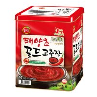 진미 태양초골드 고추장 14kg 캔 말통 업소용고추장