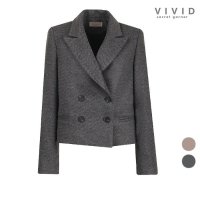 비비드시크릿가너 VIVID 여성 탐탐 겨울 정장 더블숏 울자켓