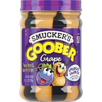 Smucker’s 스머커즈 구버 땅콩버터 포도잼 스트라이프 510g 4팩