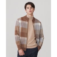 닥스 남성 22FW 체크 울 집업가디건 DMSW2D102I2