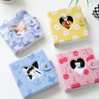 포토카드 바인더 2단 점보콜북3Inch Photo Album Love Heart Hollow photocard holder Card Binder Cute Bear Milk Inst