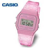 CASIO 카시오 투명 클리어 공용 전자 손목시계 F-91WS-4D