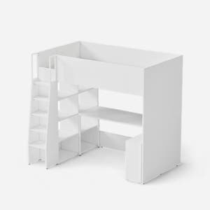 티오 벙커침대 SS ㄱ자책상형 (토퍼별도, 컬러 택1)