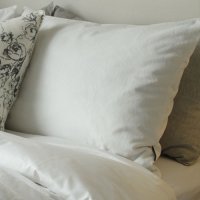 게인스보로컬렉션 White Solid Microfiber Cotton Pillowcase