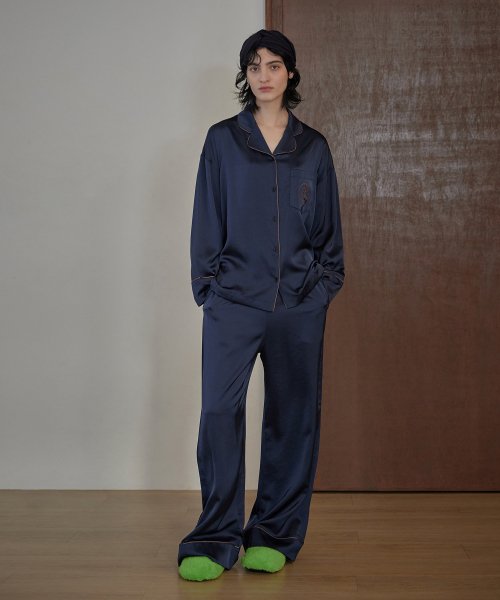 [아템포] CLASSIC ROUND PAJAMA SET_wild navy AW22FPJ44WN