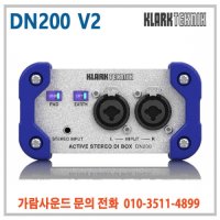 KLARK TEKNIK DN200 V2 클락테크닉 DN200-V2 2채널 액티브 다이렉트 박스 라이브 콘서트 무대용 소형 DI BOX