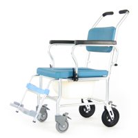 이동변기 PT-100 노인장기요양 바퀴달린 목욕의자 겸용 환자장애인 어른성인 실내배변 바퀴장착 팔스윙