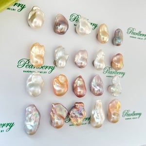 [신상20] 바로크진주펜던트 빅사이즈나석 담수진주목걸이, 펄베리 Pearlberry