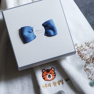 [호랑이띠]스마일 호랑이 수건 타올