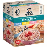 퀘이커 인스턴트 오트밀 후르츠크림 시리얼 4종 Quaker Instant Oatmeal Fruit Cream Serial 30g 52패킷