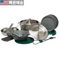 STANLEY 스탠리 어드벤처 베이스 4X 캠핑 스테인레스 코펠 세트 쿠커 취사  Base Camp Cook Set (21 Pieces)