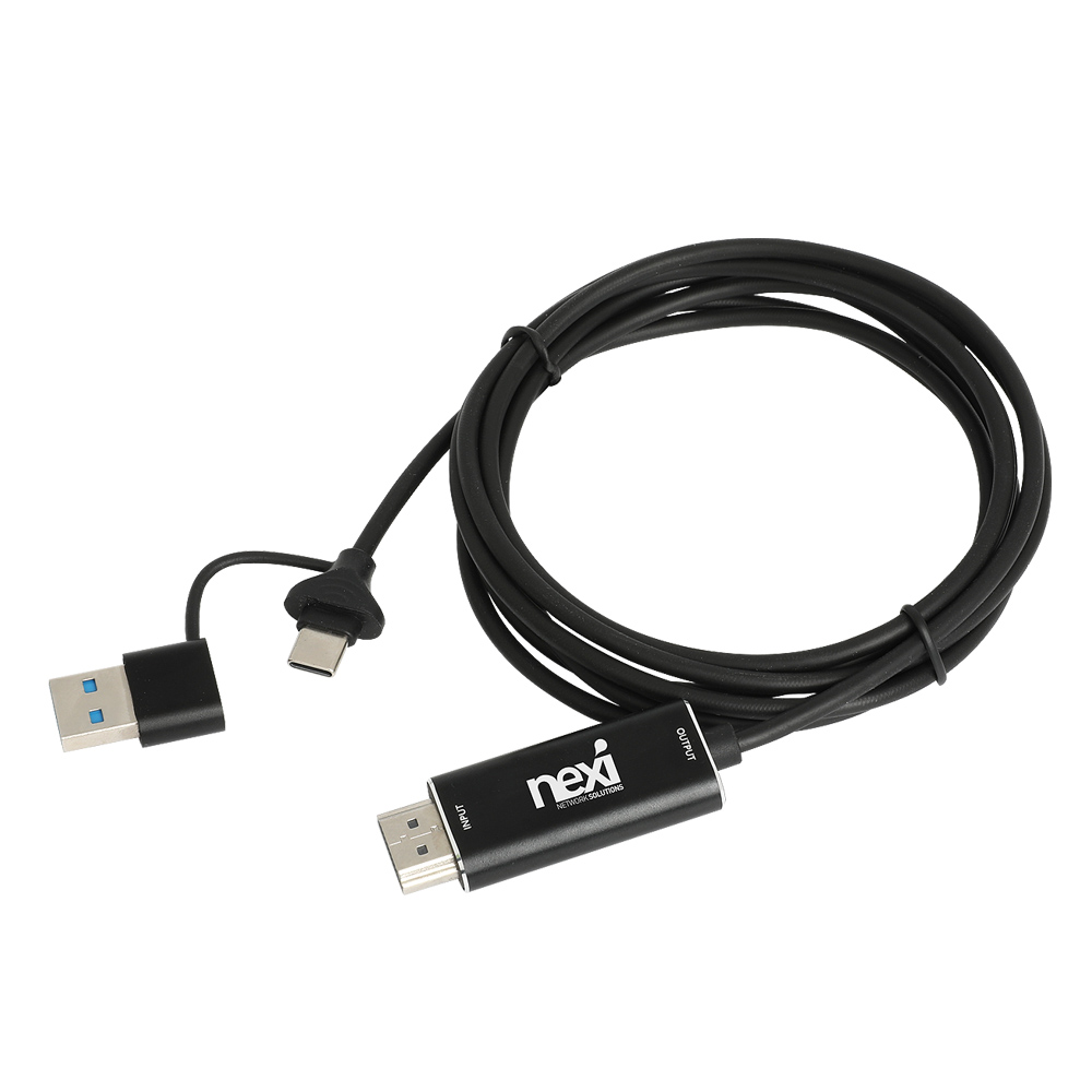 리버네트워크 넥시 USB 2.0 C타입 4K HDMI 캡쳐보드 케이블