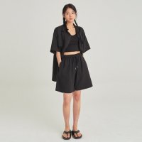 COUCOU W SAFARI LINEN SHIRT SHORT SET UP A