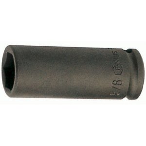 [지니어스] 롱 임팩트 소켓 6각 1/2인치 (12.7mm, 13mm/L78mm, 447813)