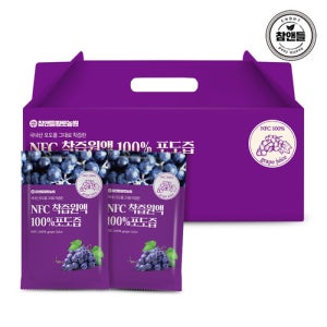 참앤들황토농원 NFC 착즙 100 포도즙 100ml x 30포 1박스